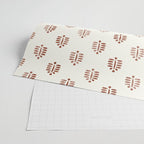 block print palm in rust Wrapping Paper Gallery Image 2