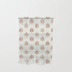 block print palm in rust Wall Hanging Gallery Image 1