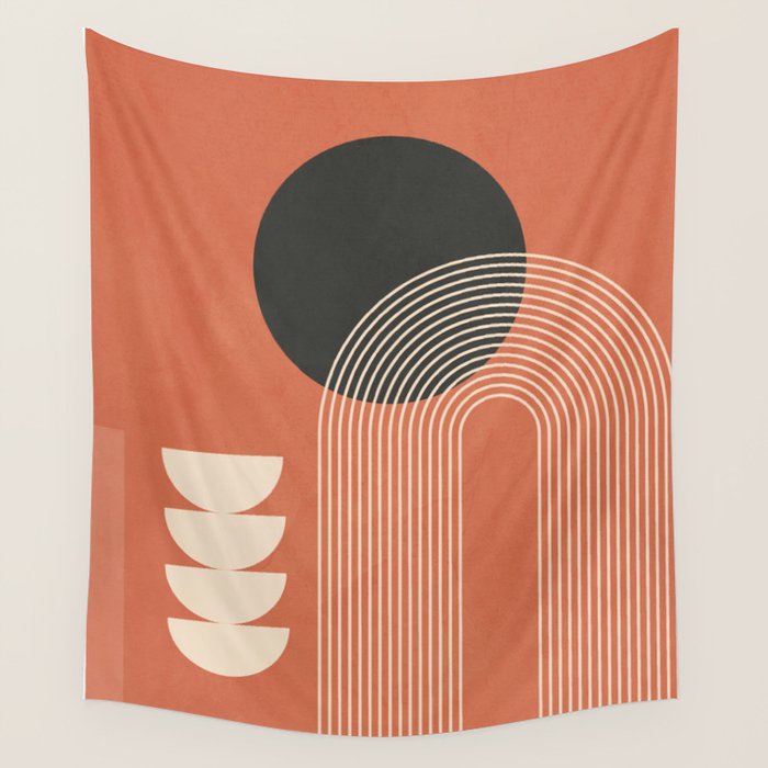 Abstract Geometric Shapes 109 Wall Tapestry Gallery Image 4