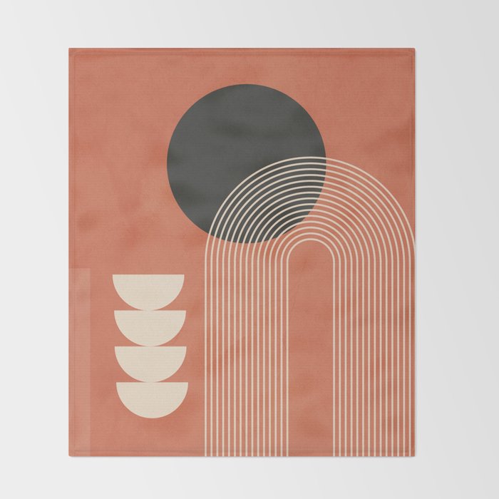 Abstract Geometric Shapes 109 Throw Blanket Gallery Image 2