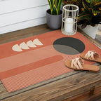 Abstract Geometric Shapes 109 Outdoor Rug Gallery Image 2