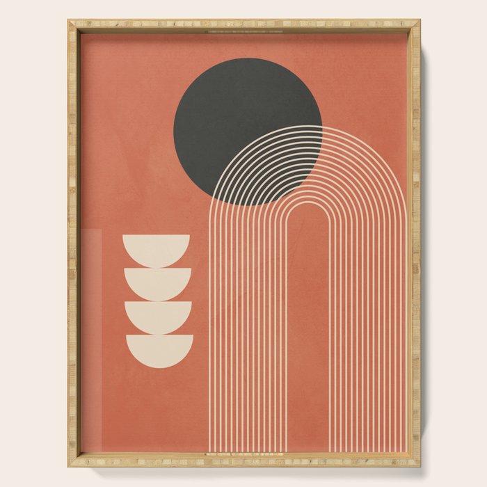 Abstract Geometric Shapes 109 Serving Tray Gallery Image 1