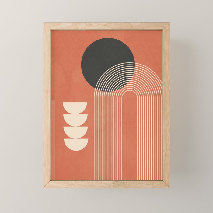 Abstract Geometric Shapes 109 Mini Art Print Gallery Image 1