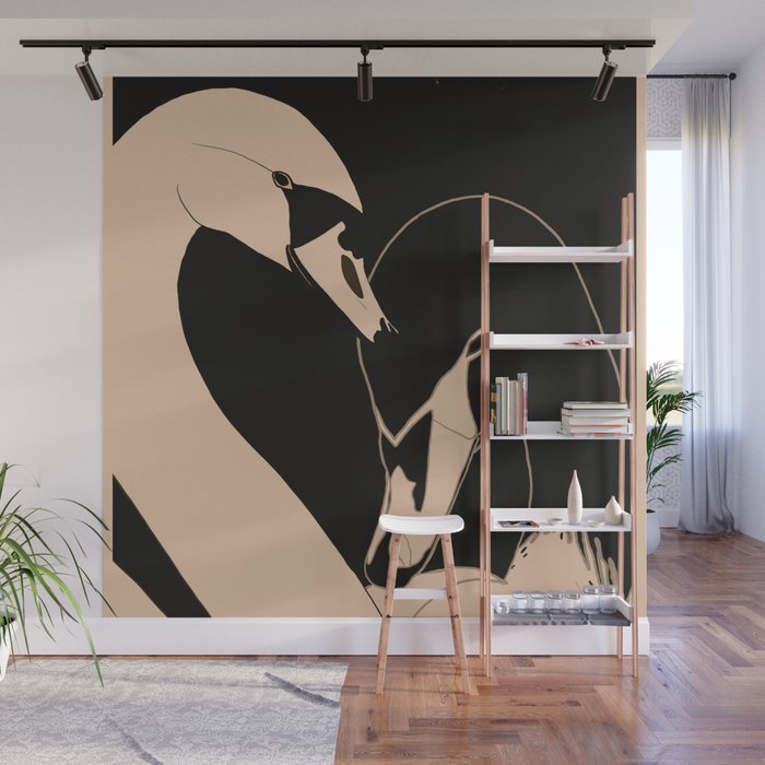 Two Swans Wall Mural Gallery Image 1