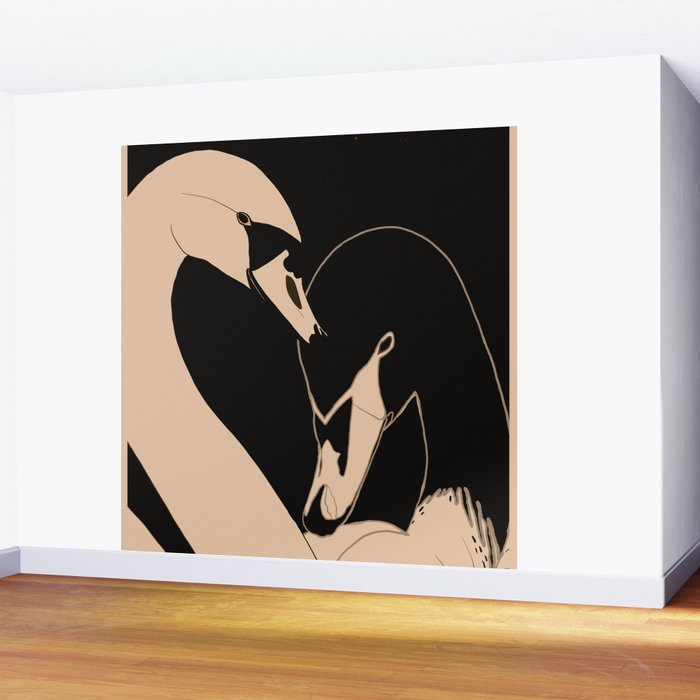 Two Swans Wall Mural Gallery Image 2