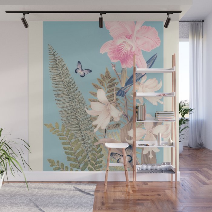 minimal collage/ Garden 3 Wall Mural Gallery Image 1