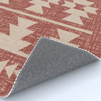 Southwestern Pattern 135 Sienna and Beige Rug Gallery Image 4