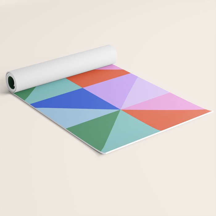 Kaleidoscope - brights Yoga Mat Gallery Image 2