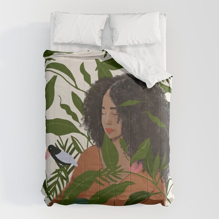 Aanu the plant lady  Comforter Gallery Image 6