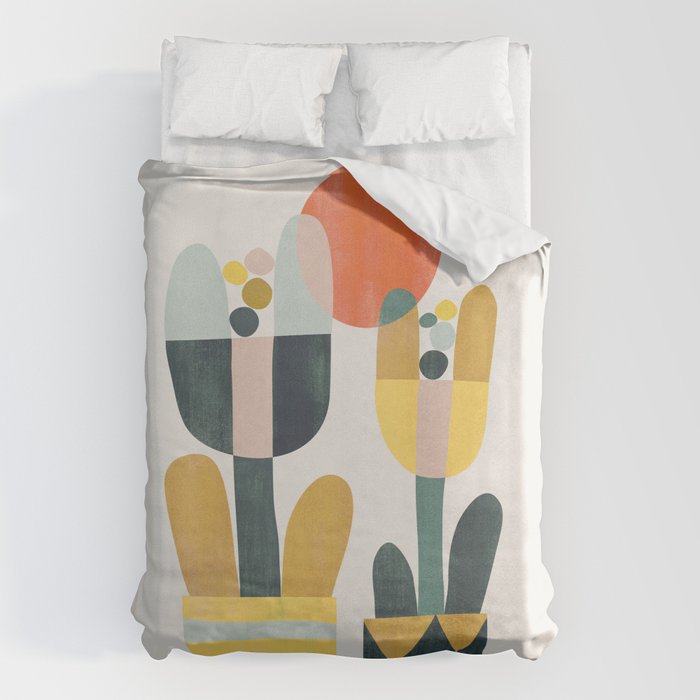 Two flowers Duvet Cover Gallery Image 1