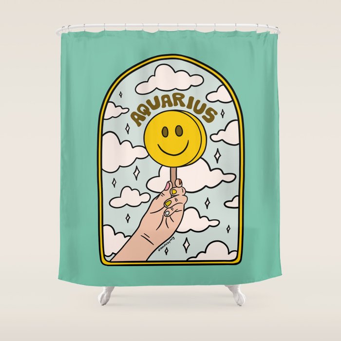Aquarius Popsicle Shower Curtain Gallery Image 1