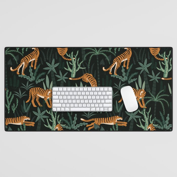 Evening Prowl, Tiger Prints Desk Mat Gallery Image 1