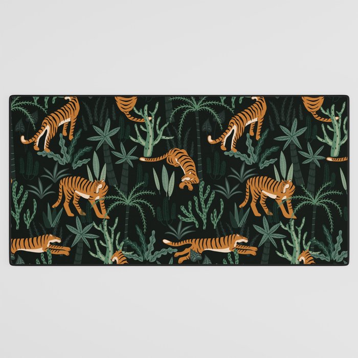 Evening Prowl, Tiger Prints Desk Mat Gallery Image 3