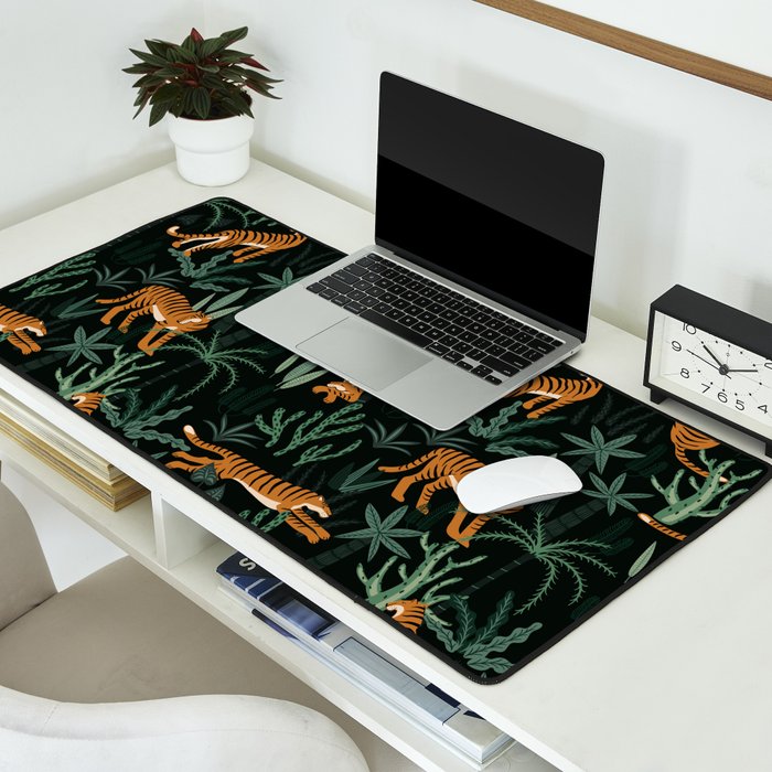 Evening Prowl, Tiger Prints Desk Mat Gallery Image 2