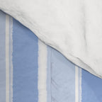 Baby Blue Cottage Stripes Vertical Pattern Comforter Gallery Image 4