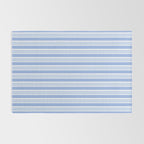Baby Blue Cottage Stripes Vertical Pattern Rug Gallery Image 2