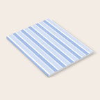 Baby Blue Cottage Stripes Vertical Pattern Notebook Gallery Image 2