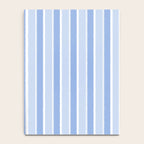 Baby Blue Cottage Stripes Vertical Pattern Notebook Gallery Image 4