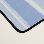 Baby Blue Cottage Stripes Vertical Pattern Desk Mat Gallery Image 4