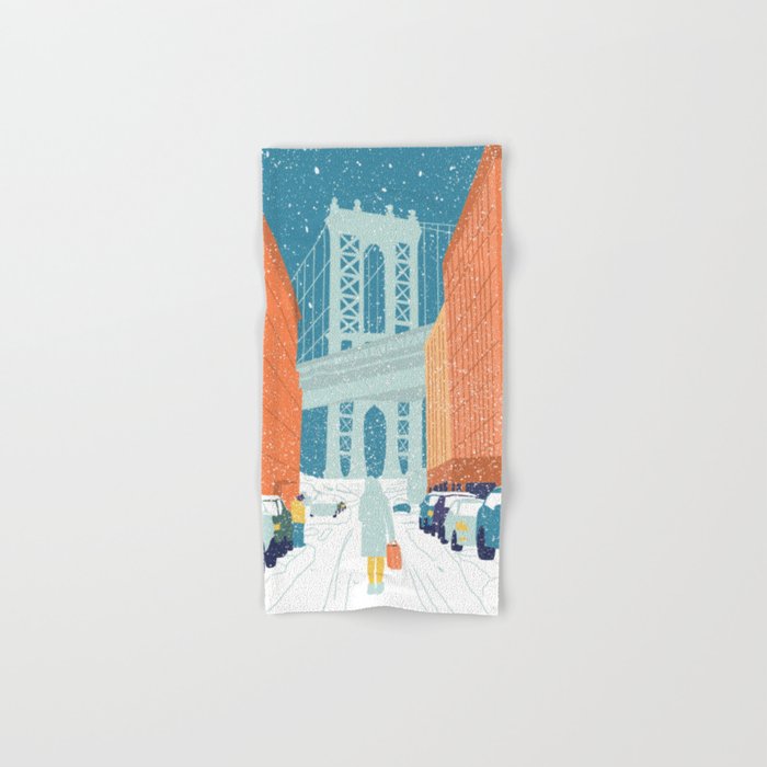 Manhattan Bridge, Brooklyn, NYC Bath Towel Gallery Image 1