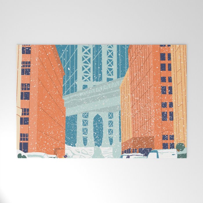 Manhattan Bridge, Brooklyn, NYC Welcome Mat Gallery Image 1