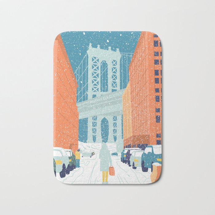 Manhattan Bridge, Brooklyn, NYC Bath Mat Gallery Image 1