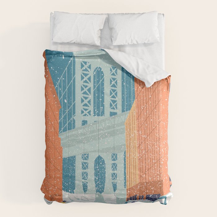 Manhattan Bridge, Brooklyn, NYC Comforter Gallery Image 6