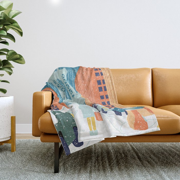 Manhattan Bridge, Brooklyn, NYC Throw Blanket Gallery Image 1