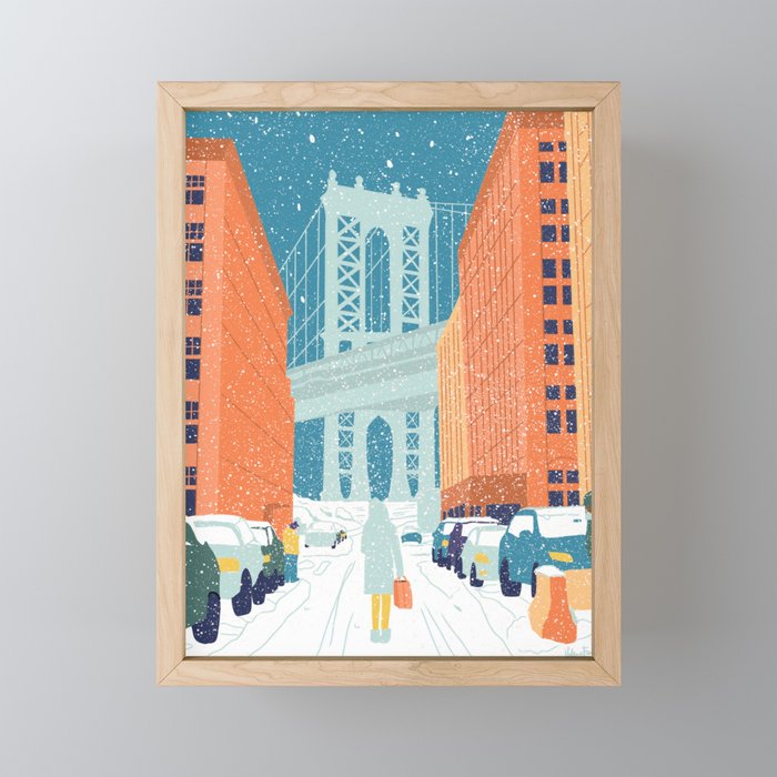 Manhattan Bridge, Brooklyn, NYC Mini Art Print Gallery Image 1