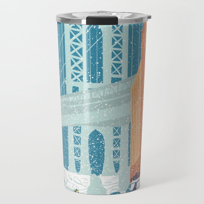 Manhattan Bridge, Brooklyn, NYC Travel Mug Gallery Image 1