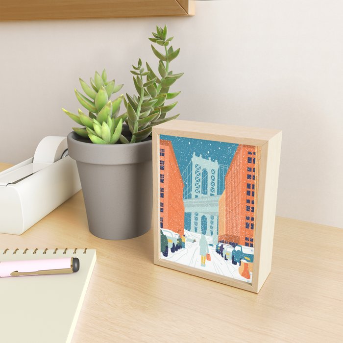 Manhattan Bridge, Brooklyn, NYC Mini Art Print Gallery Image 2