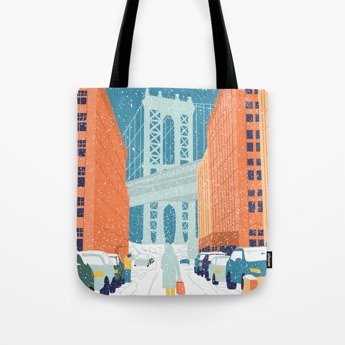 Manhattan Bridge, Brooklyn, NYC Tote Bag Gallery Image 1