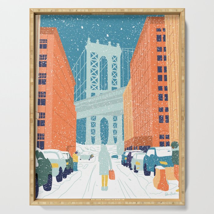 Manhattan Bridge, Brooklyn, NYC Serving Tray Gallery Image 1