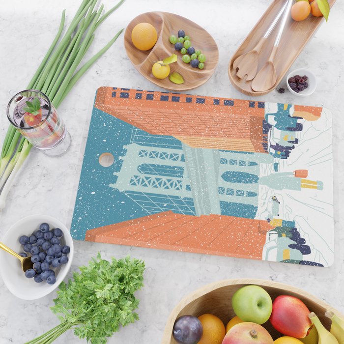 Manhattan Bridge, Brooklyn, NYC Cutting Board Gallery Image 2