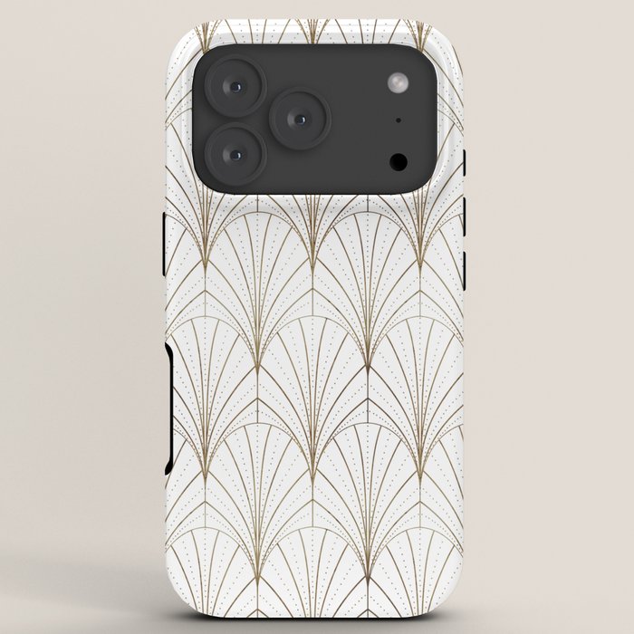 Art Deco Waterfalls // White iPhone Case Gallery Image 7