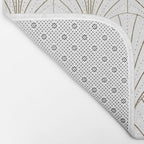 Art Deco Waterfalls // White Bath Mat Gallery Image 2