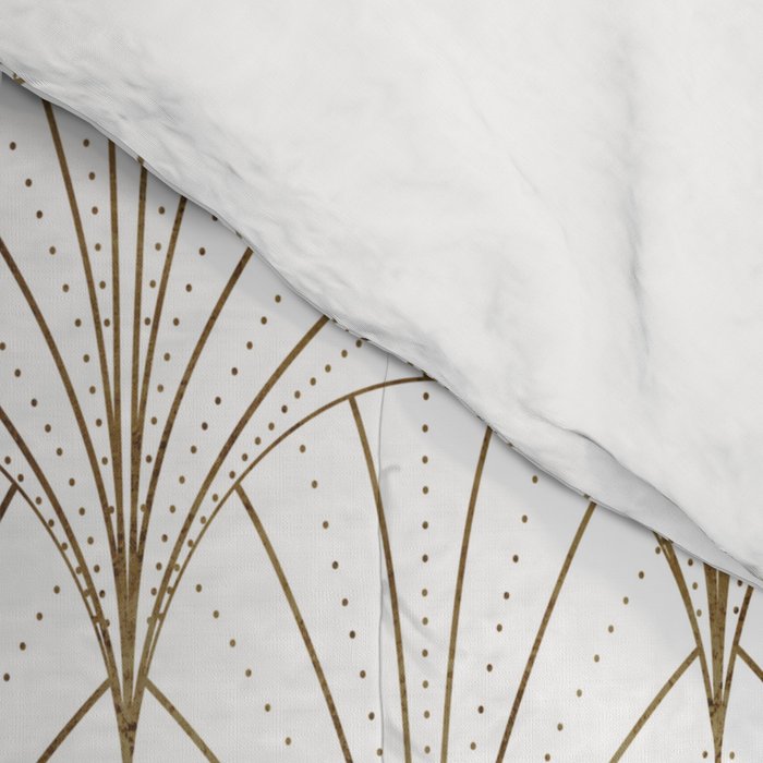 Art Deco Waterfalls // White Comforter Gallery Image 4