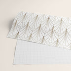 Art Deco Waterfalls // White Wrapping Paper Gallery Image 2