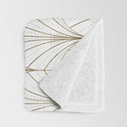 Art Deco Waterfalls // White Throw Blanket Gallery Image 3
