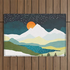 Winters Night Outdoor Rug Gallery Image 1