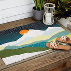 Winters Night Outdoor Rug Gallery Image 2