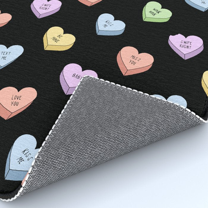 Colorful love heart candy pattern Rug Gallery Image 4