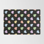 Colorful love heart candy pattern Rug Gallery Image 2