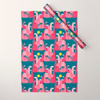 Pink flamingoes Wrapping Paper Gallery Image 1