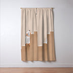 Girl Thinking on a Stairway Window Curtain Gallery Image 3