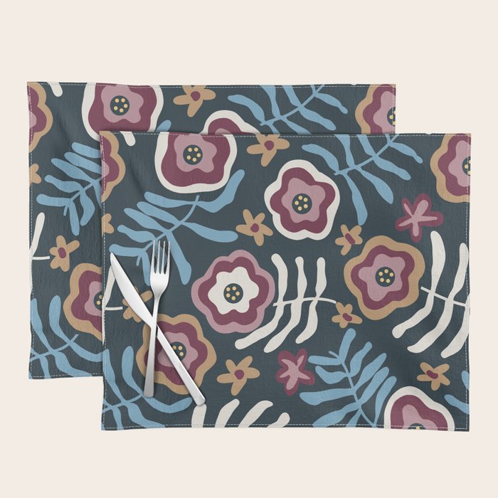 Artistic Floral Fantasy Placemat Gallery Image 1