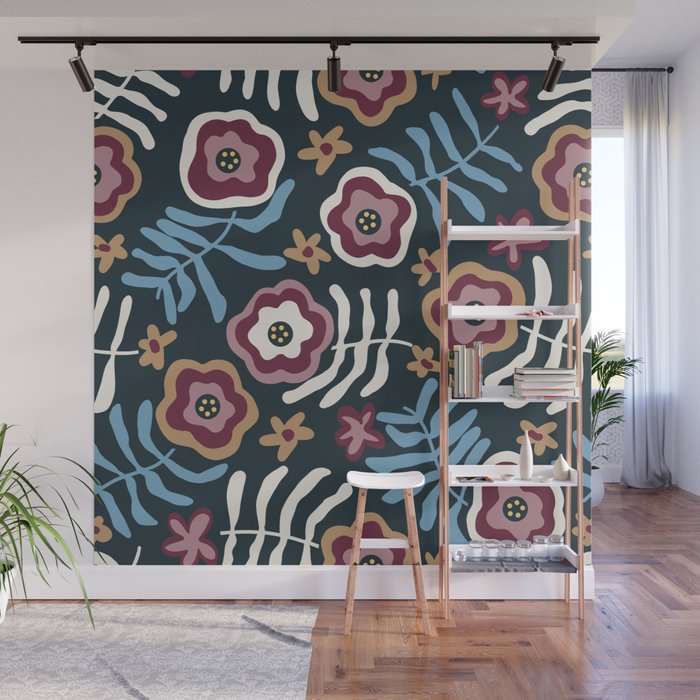 Artistic Floral Fantasy Wall Mural Gallery Image 1
