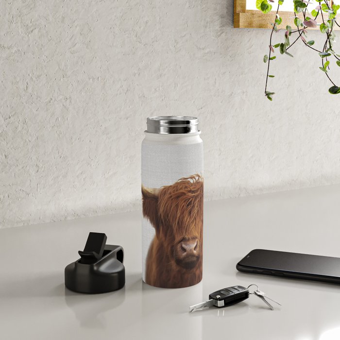 Highland Cow - Colorful Water Bottle Gallery Image 4