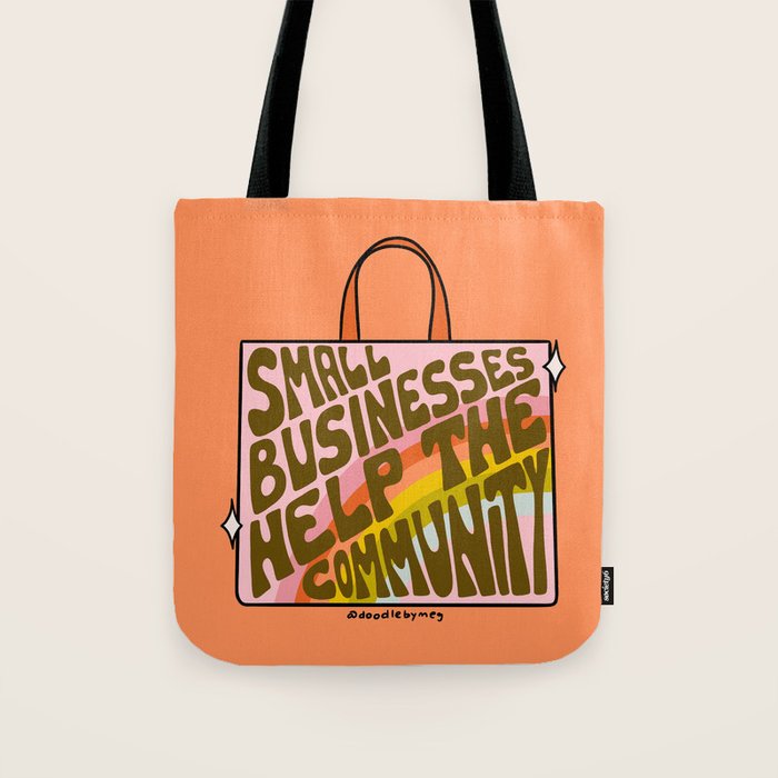 Small Businesses Help the Community Tote Bag Gallery Image 1
