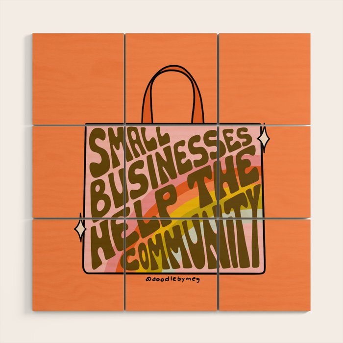Small Businesses Help the Community Wood Wall Art Gallery Image 1